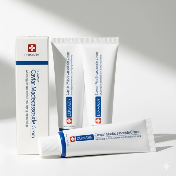 [약국판매][더마스비] 캐비아 마데카소사이드 크림 50ml *3개(미백/주름개선 기능성)(업체별도 무료배송)