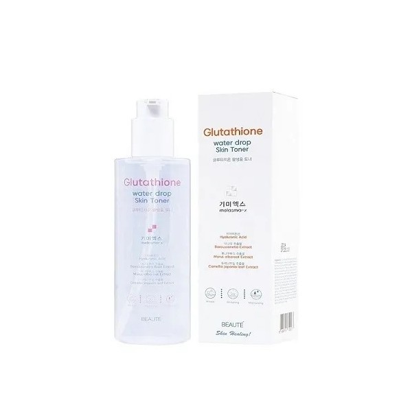 [기미엑스] 글루타치온 물방울 토너 260ml x 2개 (대용량) (미백/주름개선 기능성) (업체별도 무료배송)
