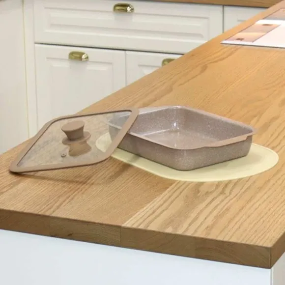 [퀸센스] 더리치 세라믹 코팅 직사각 전골 냄비 26cm (업체별도 무료배송)