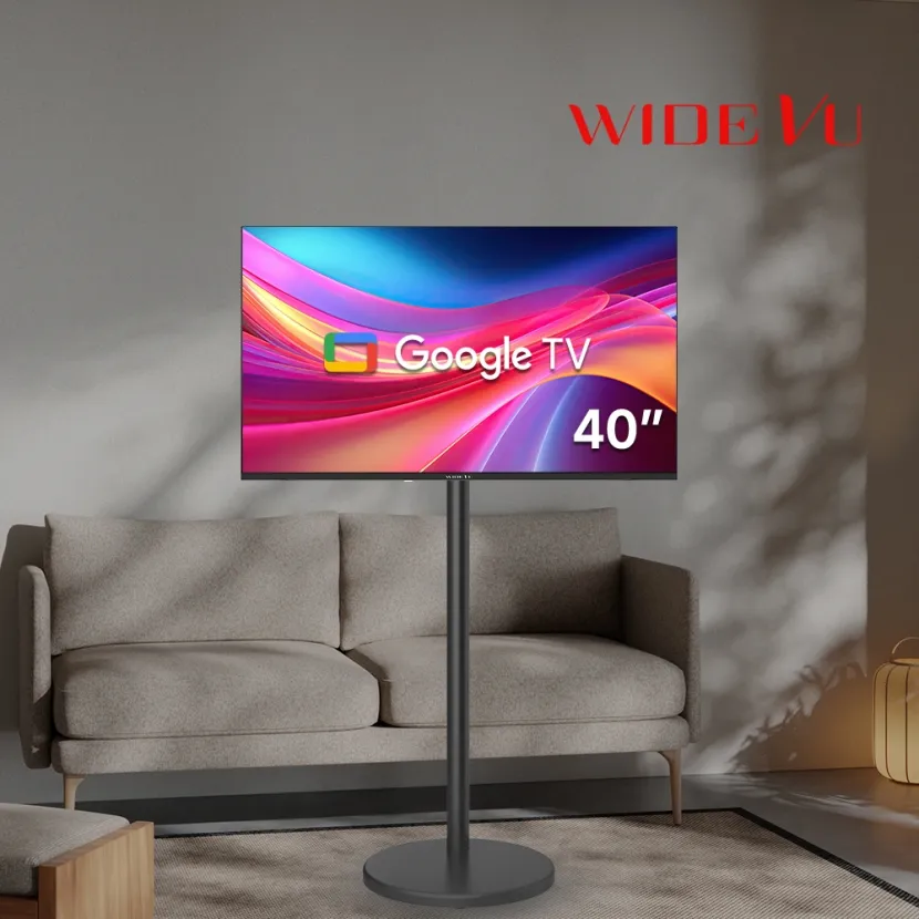 와이드뷰 블랙에디션 구글스마트 40인치 TV+삼탠바이미 거치대 (업체별도 무료배송)