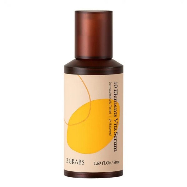 [12GRABS] 텐 엘레멘츠 비타 세럼 50ml (미백/주름개선 기능성)(업체별도 무료배송)