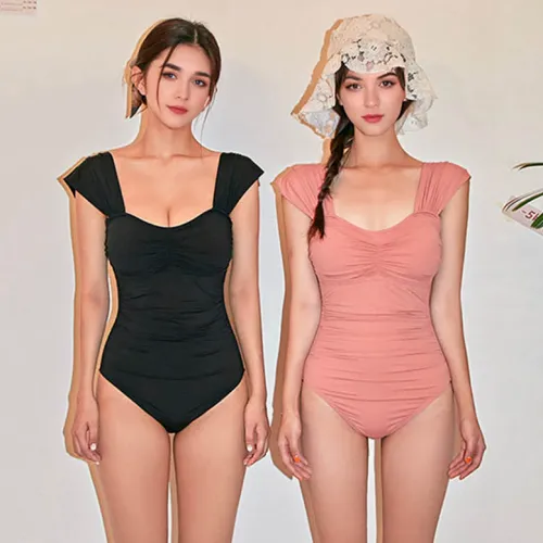 군살 커버 글래머러스 모노키니 수영복 (L/XL) (업체별도 무료배송)