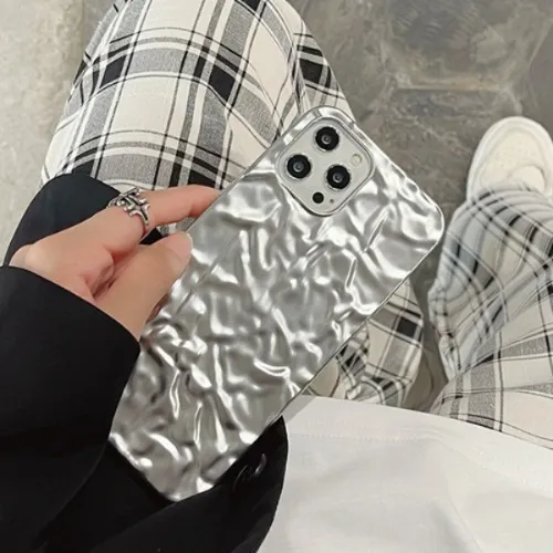 아이폰 크럼플 실버 케이스 (업체별도 무료배송)