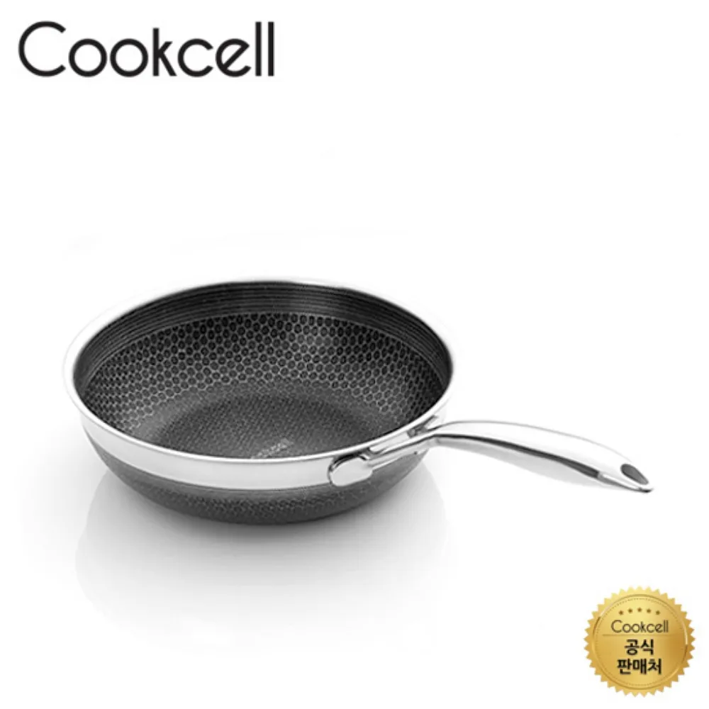 [쿡셀] 통3중 더블 세라믹 코팅 블랙에디션 IH 궁중팬 26cm/28cm (업체별도 무료배송)