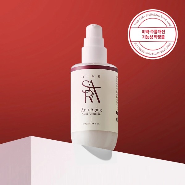 [타임사라] 안티에이징 스네일 달팽이 탄력 앰플 100ml (미백/주름개선 기능성)(업체별도 무료배송)