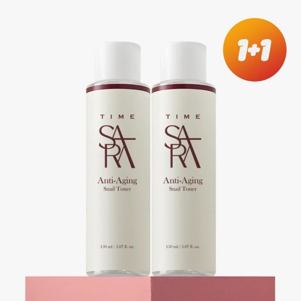 [1+1][타임사라] 안티에이징 스네일 달팽이 토너 150ml (미백/주름개선 기능성)(업체별도 무료배송)