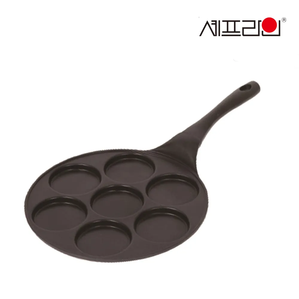 [셰프라인] 대한민국제조 7구 에그팬 넌스틱 계란 후라이팬 (업체별도 무료배송)