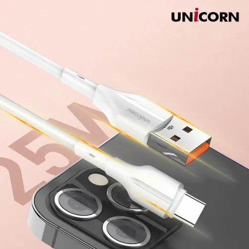 유니콘 USB A to C타입 25W 고속 충전 데이터 케이블 PLC-1M25W (업체별도 무료배송)