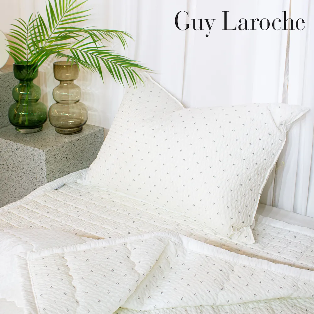 [Guy Laroche] 기라로쉬 크림 시어서커 세트 S(이불+패드+베게1P)(업체별도 무료배송)