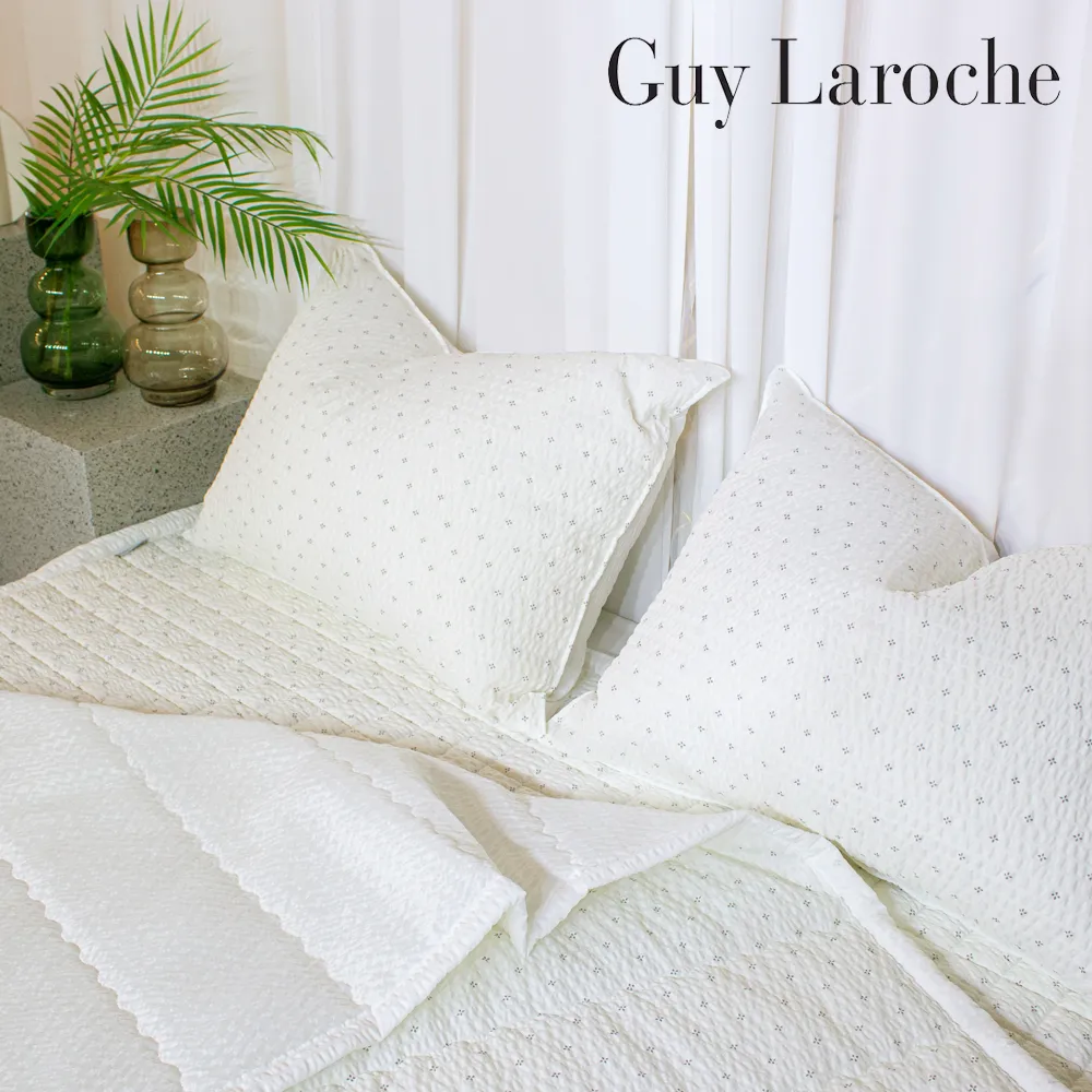 [Guy Laroche] 기라로쉬 크림 시어서커 세트 Q(이불+패드+베게2P)(업체별도 무료배송)