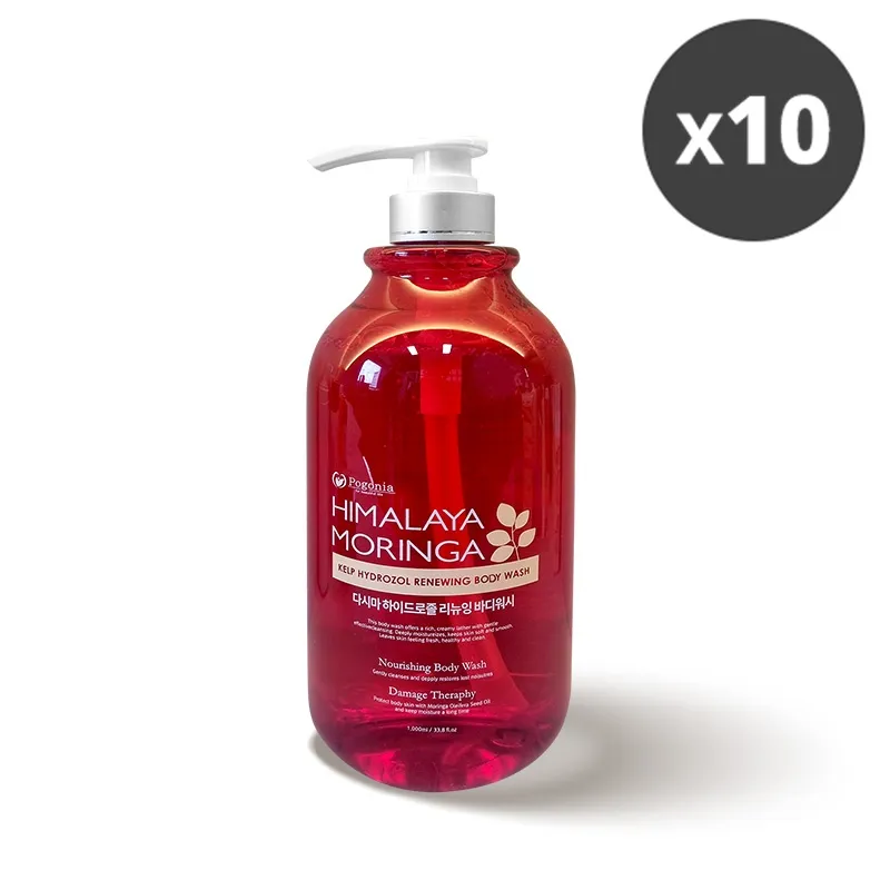 [포고니아] 히말라야 모링가 다시마 하이드로졸 리뉴잉 바디워시 1000ml x 10개 (업체별도 무료배송)