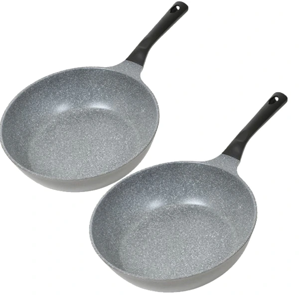 [셰프쿡] 1+1 국산 눌러붙지않는 가벼운 마블 궁중팬 28cm (업체별도 무료배송)