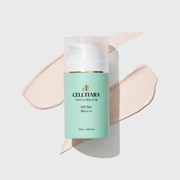 [셀티아라] 브라이트닝 톤업 선크림 50ml SPF50+ PA++++ (워터리 혼합자차)(업체별도 무료배송)