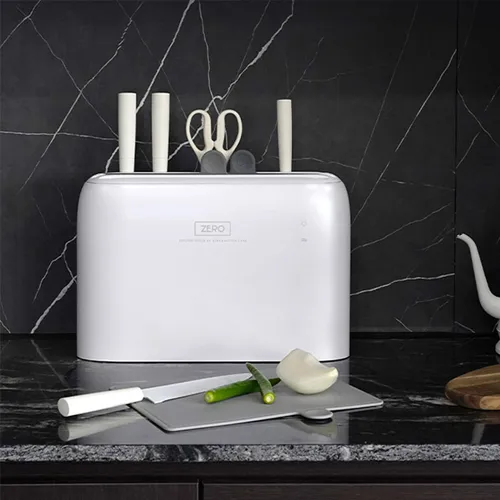 [퀸메이드] 빈틈없는 2중살균 제로 UV 칼도마 살균기 QMKS-N8000W(업체별도 무료배송)