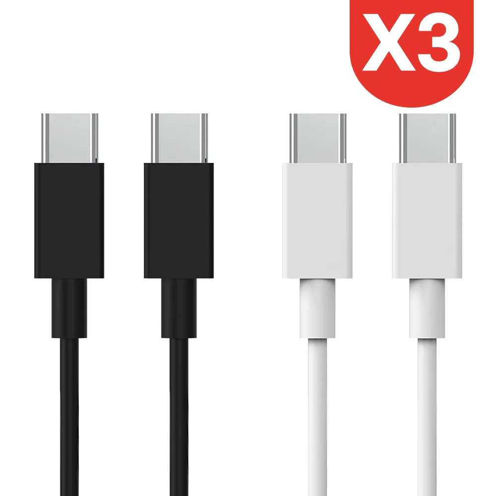 [스카이] 60W PD C to C타입 초고속 케이블 1.5M x 3개 (업체별도 무료배송)