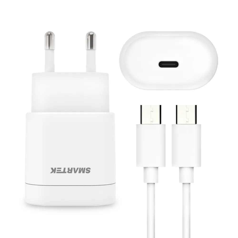 [스마텍] 10W C타입포트 충전기+CtoC케이블세트 STC-3500(CT) (업체별도 무료배송)