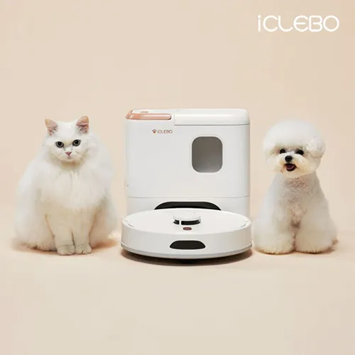 [아이클레보] 3in1 올인원 로봇청소기 펫 버틀러 ICR-Pet-R-100 (업체별도 무료배송)