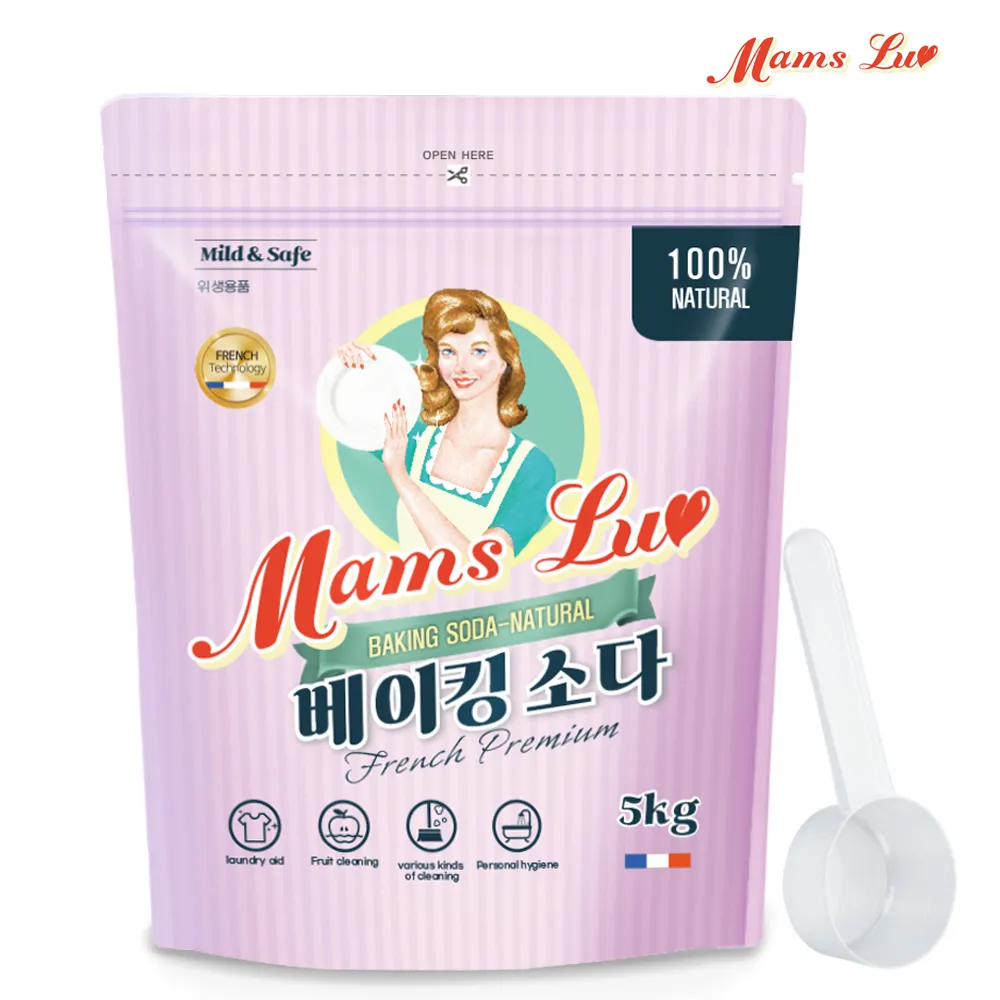 [맘스럽] 베이킹소다 파우치 5kg 프리미엄 대용량 4종 모음전 (업체별도 무료배송)