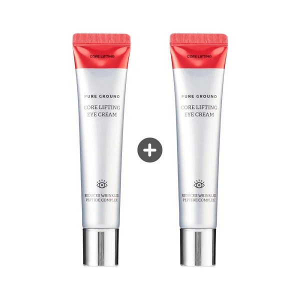 [1+1][퓨어그라운드] 코어 리프팅 아이크림 40ml (미백/주름개선 기능성)(업체별도 무료배송)