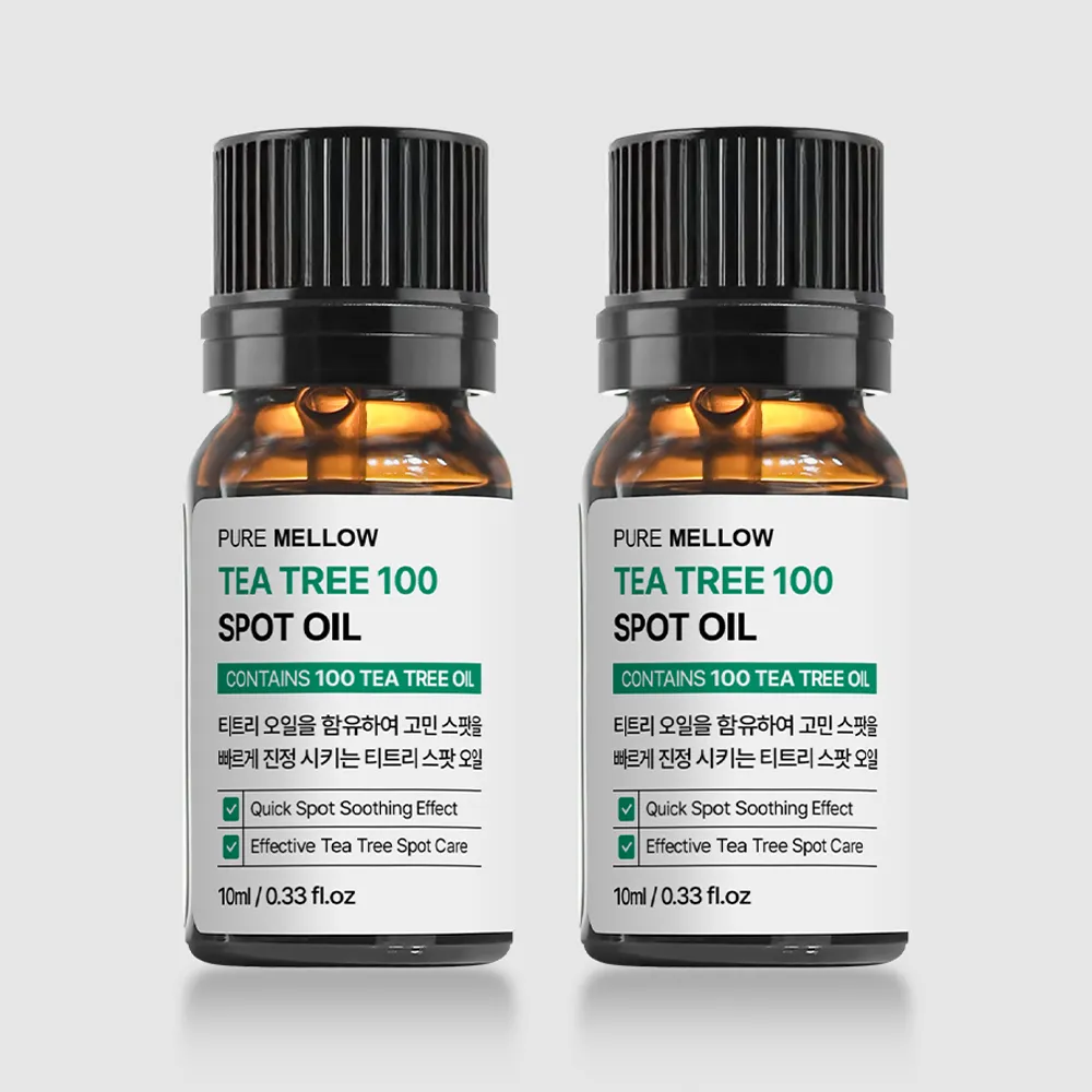 [퓨어멜로우] 티트리 100 스팟 오일 10ml x 2개 (업체별도 무료배송)