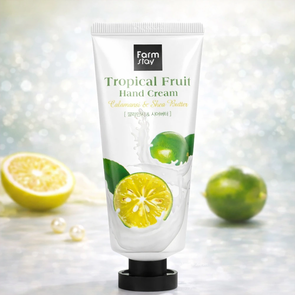[1+1][팜스테이] 트로피칼 후르츠 핸드크림 깔라만시&시어버터 50ml (업체별도 무료배송)