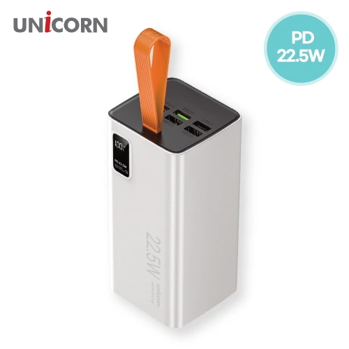 [유니콘] 대용량 50000mAh PD22.5W PD3.0 QC3.0 초고속 충전 C타입 고출력 보조배터리 PD-50000M (업체별도 무료배송)