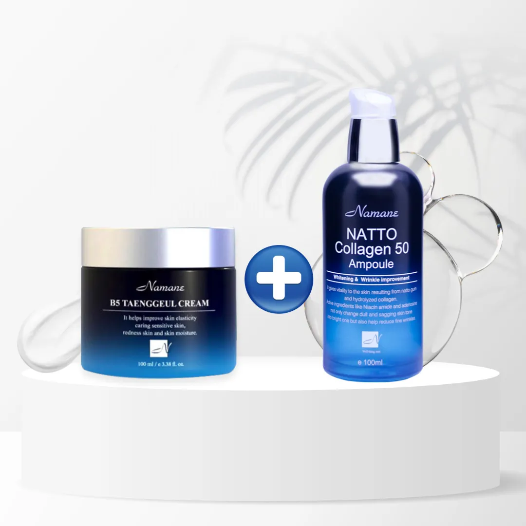 [나마네] B5 탱글 크림 100ml + 낫토 콜라겐 앰플 100ml (업체별도 무료배송)