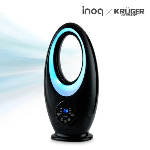 [이노크아든] 이노크아든 X 크루거 날개없는 에어홀 LED무드램프 리모컨 선풍기 KRF-AM780BS (업체별도 무료배송)