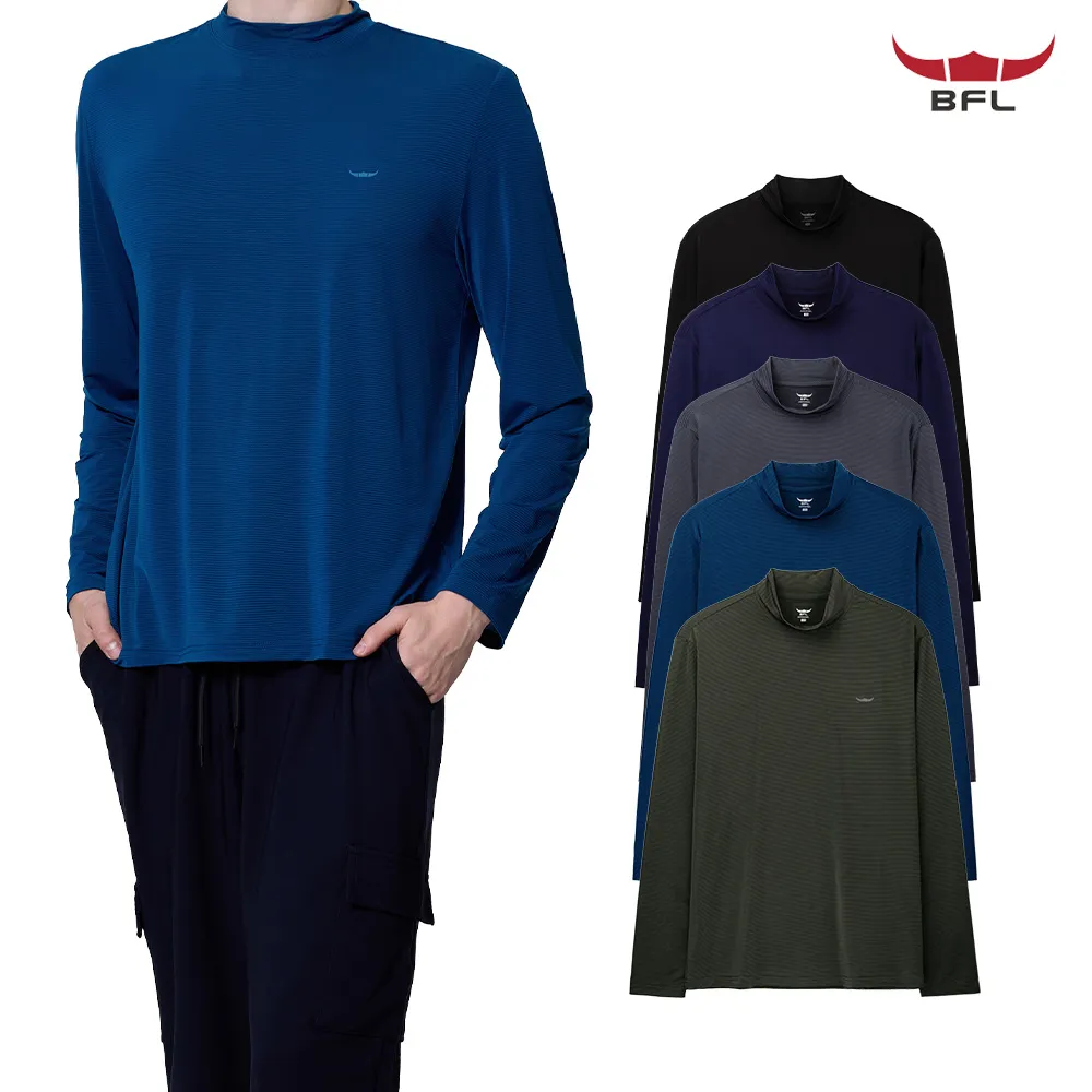 [BFL] 남성 자외선차단 골프웨어,등산 쿨 냉감 이너 반폴라 긴팔 티셔츠 6color 5size (업체별도 무료배송)