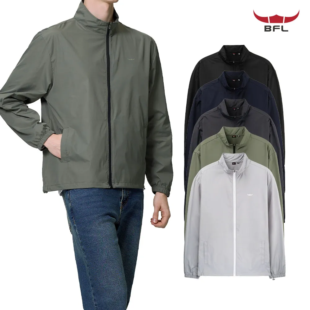 [BFL] 남성 데일리 생활방수 골프웨어,등산 솔리드 우븐 바람막이 자켓 5color 5size (업체별도 무료배송)