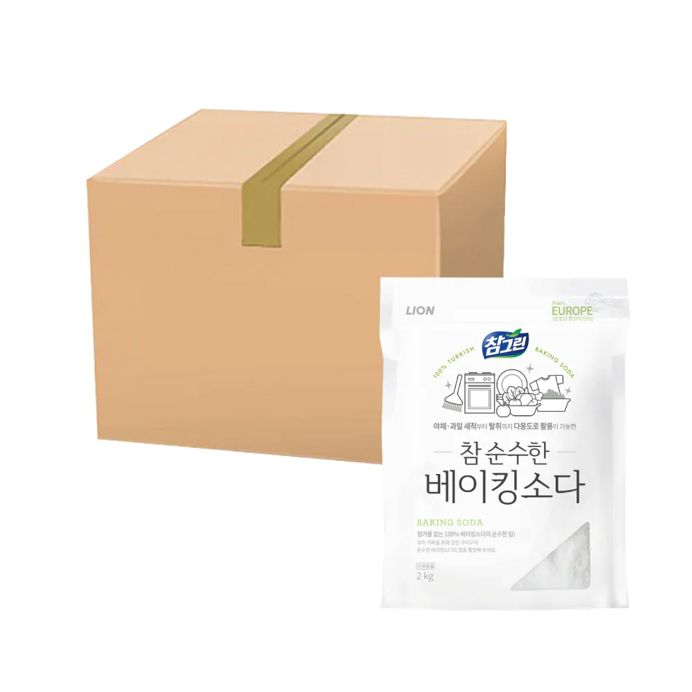 참그린 참 순수한 베이킹소다 2kg 6개 (업체별도 무료배송)