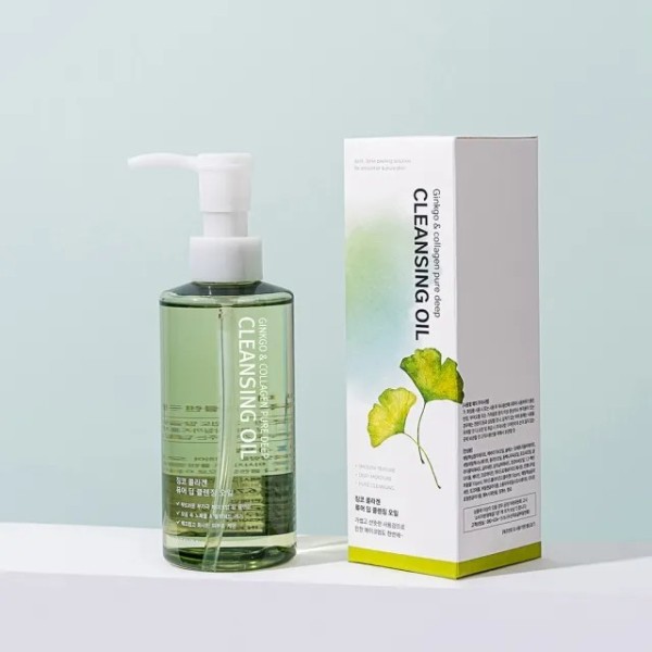 [네슈라] 징코 콜라겐 천연 딥클렌징 오일 200ml (업체별도 무료배송)