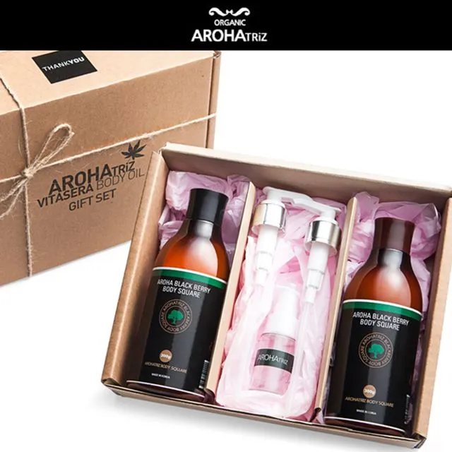 [아로하트리즈] 블랙베리 바디로션 선물세트 300ml (업체별도 무료배송)