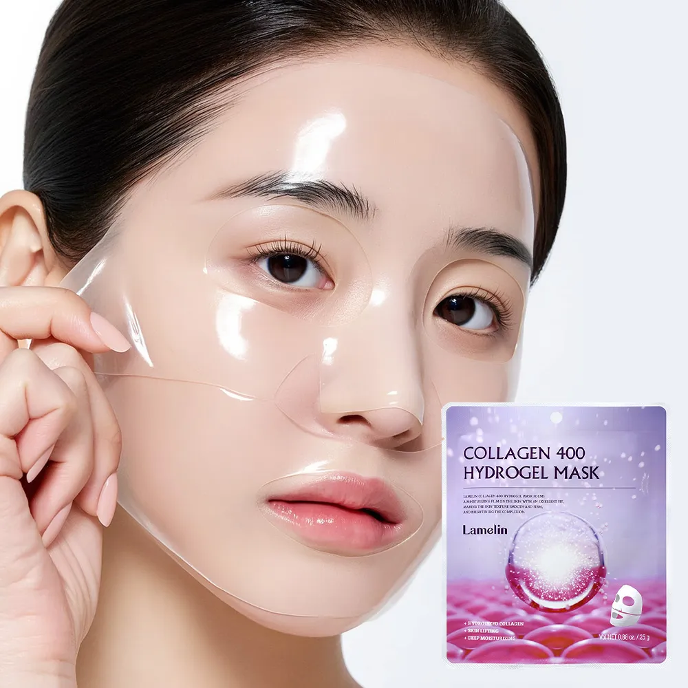 [라멜린] 콜라겐 400 하이드로겔 마스크팩 25g * 10매 (미백/주름개선 기능성)(업체별도 무료배송)