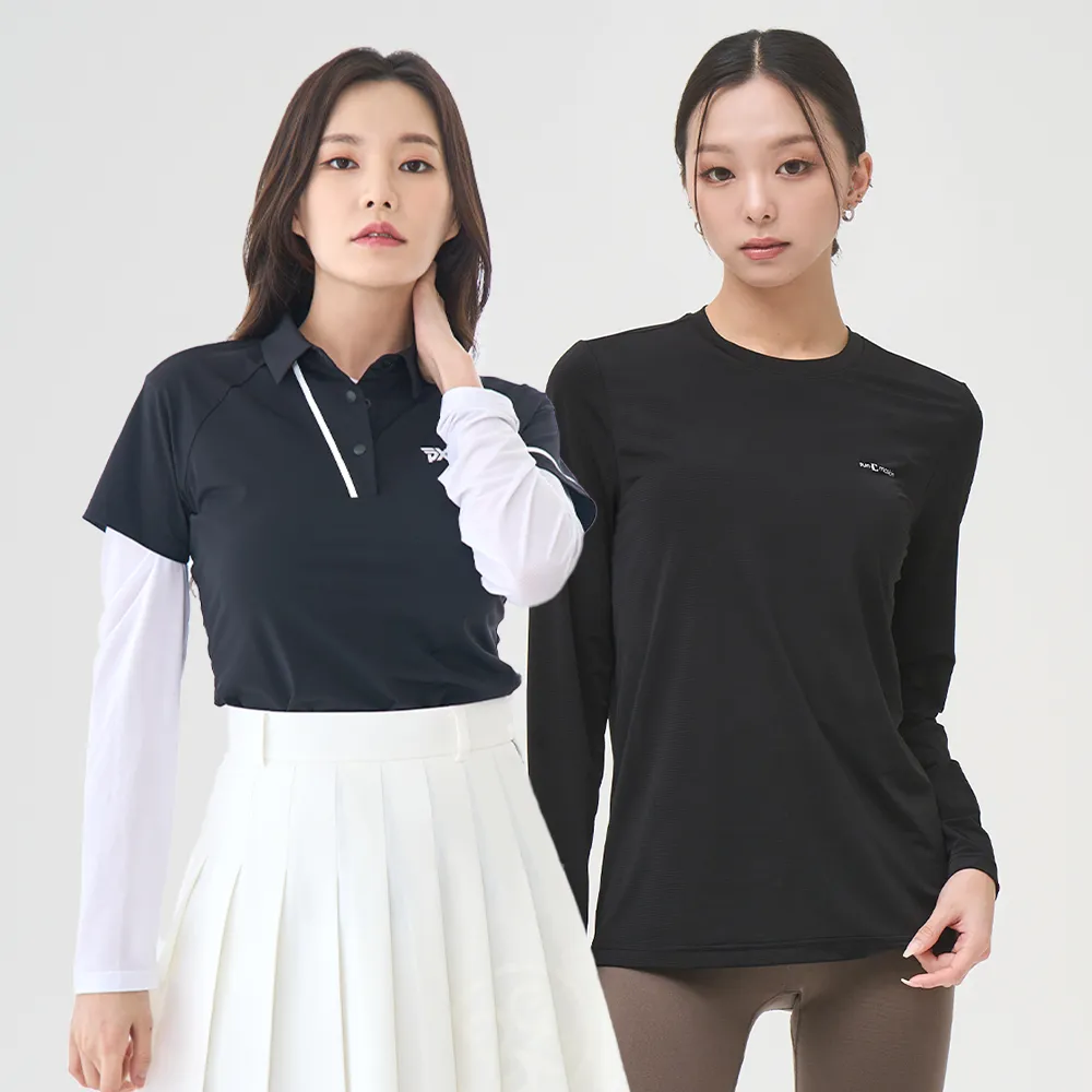 썬마스킨 프리미엄 자외선차단 UV 쿨링 스포츠 골프 여성 라운드 이너웨어 티셔츠 2color 4size (업체별도 무료배송)