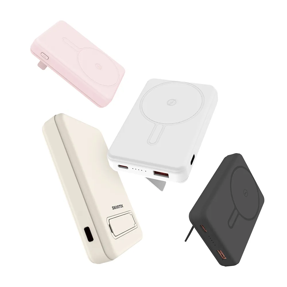[스마텍] PD 20W 거치대 맥세이프 보조배터리 10000mAh STPB-MP10S(업체별도 무료배송)