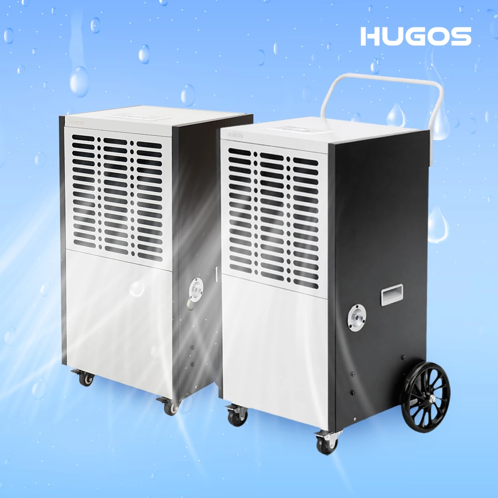 휴고스 고효율 대용량 100L 138L 컴팩트 이동식 제습기 BDA-1200 (예약설정/연속배수/LED패널) (업체별도 무료배송)