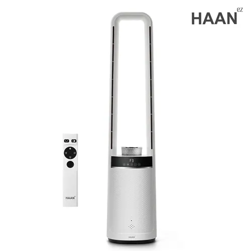 [한경희] 날개없는 타워형 무드등 리모컨 선풍기 HAAN-NF4500 (업체별도 무료배송)