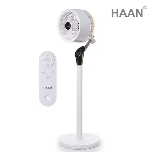 [한경희] 8인치 럭셔리 음성안내 3D회전 무드등 전자식 스탠드 서큘레이터 HAAN-HDC300 (업체별도 무료배송)