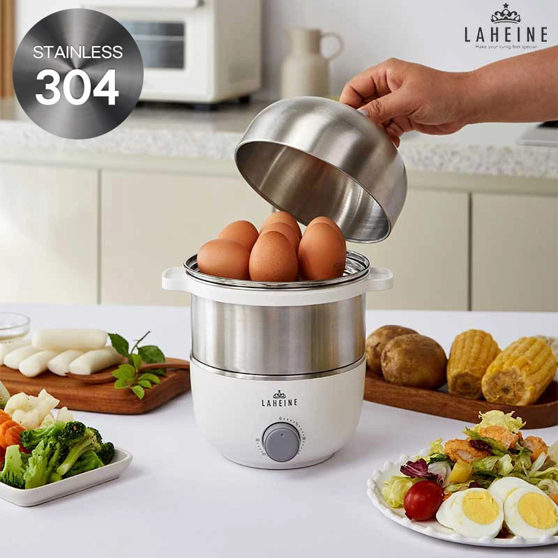(리퍼) [라헨느] 더 퀸 304 올스텐 2단 멀티 계란찜기 LHN-EG360 (업체별도 무료배송)