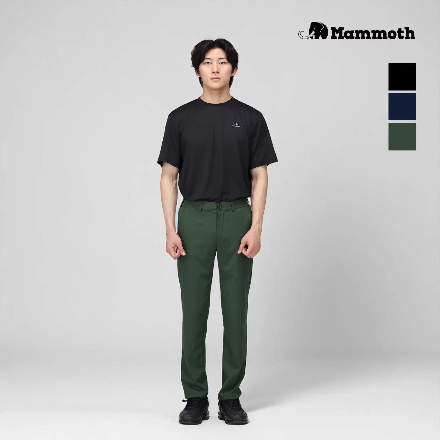 MAMMOTH 매머드 남성 옆밴딩 컴포트 팬츠 골프팬츠 반바지 슬림핏 면바지 (2개이상 구매가능) (업체별도 무료배송)