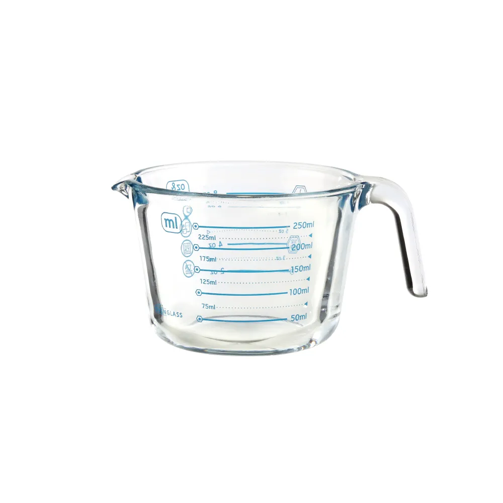 [아이락] 내열유리 멀티계량컵 250ml (RED/BLUE) (업체별도 무료배송)