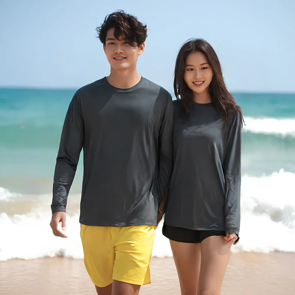 남여공용 빅사이즈 루즈핏 래쉬가드 2color (S~2XL) (업체별도 무료배송)