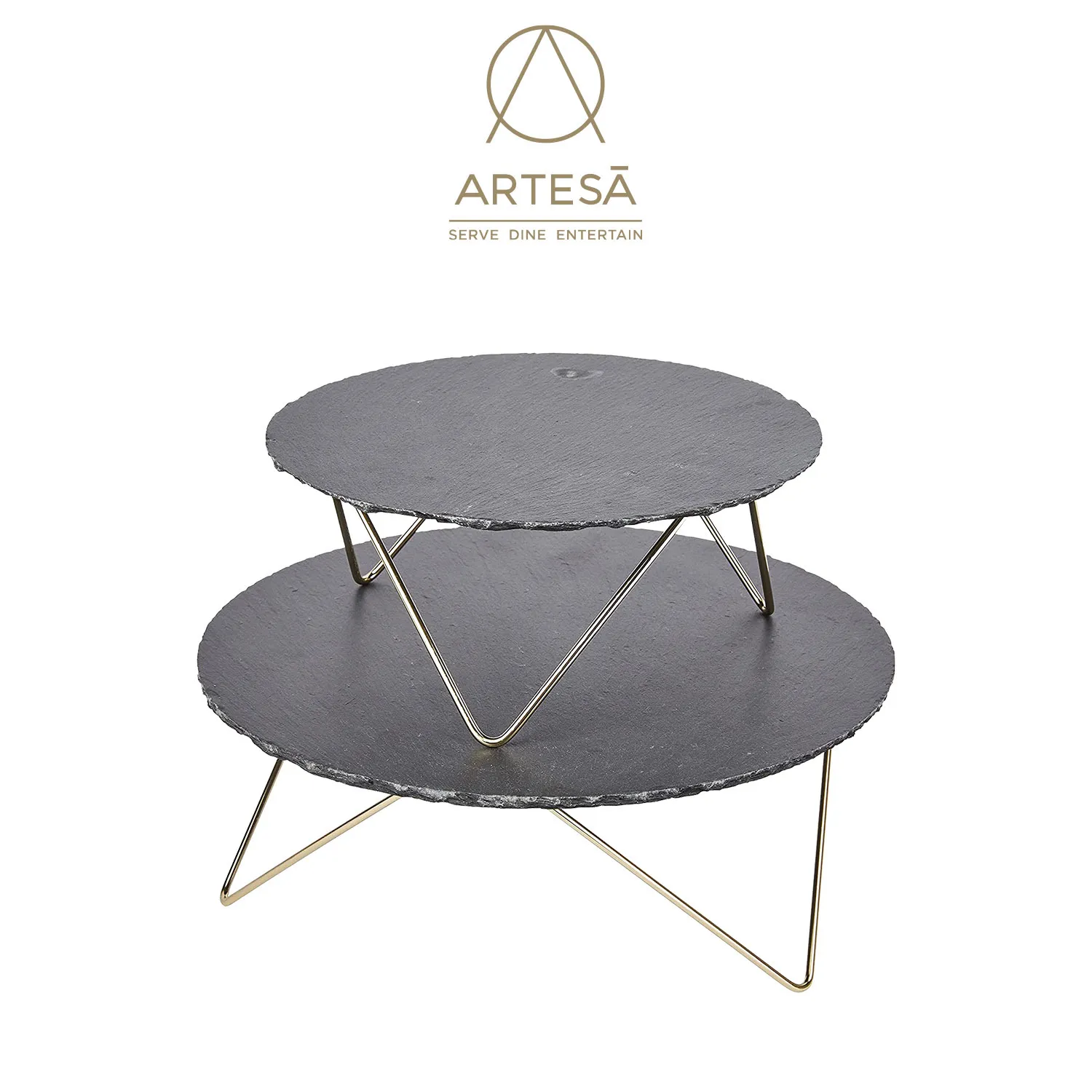 Artesa 원형 2단 서빙 슬레이트(업체별도 무료배송)
