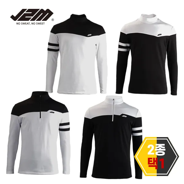 J2M골프 기모 윈터핏 긴팔티셔츠 2종택1 (업체별도 무료배송)