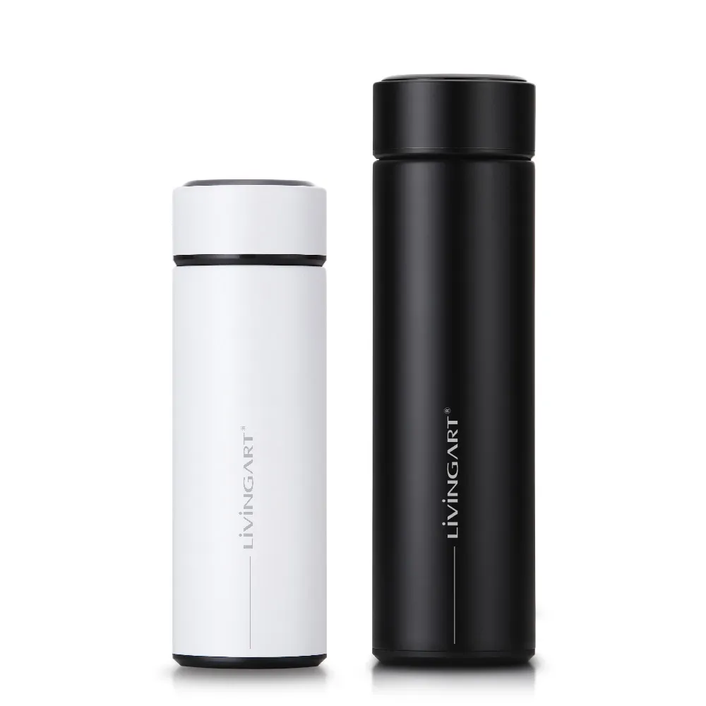 [리빙아트] 스마트 LED 텀블러 화이트 350ml / 블랙 500ml (업체별도 무료배송)