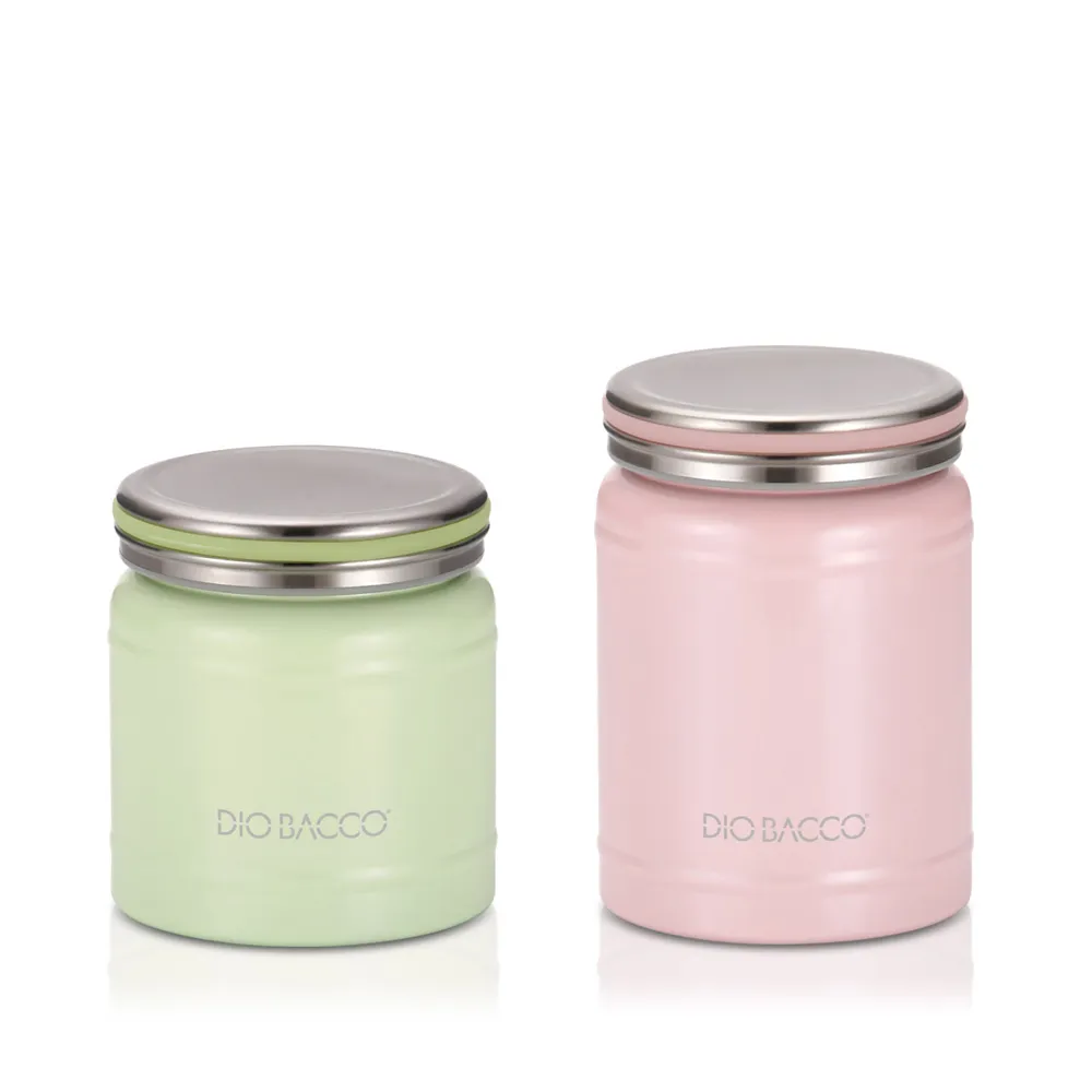 [리빙아트] 디오바코 파스텔 보온 죽통 그린 300ml / 핑크 450ml (업체별도 무료배송)