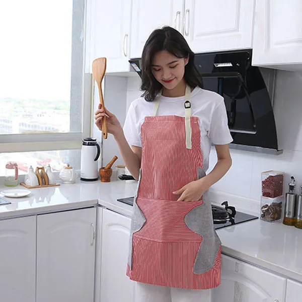 [라이프핏] 1+1 핸드 타올 앞치마 포켓 일체형 방수 주방 설거지 가정용 (업체별도 무료배송)