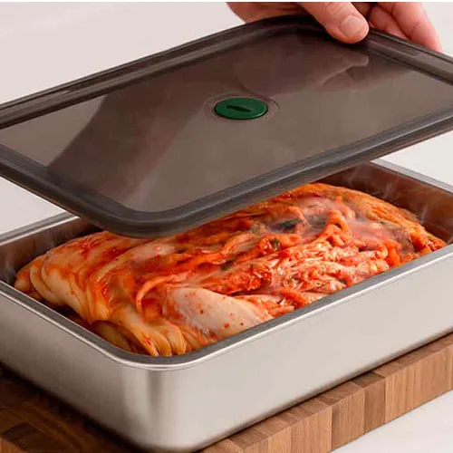 [칼만] 스텐큐브 웨이브 직사각 대용량 밧드 4.5L (업체별도 무료배송)