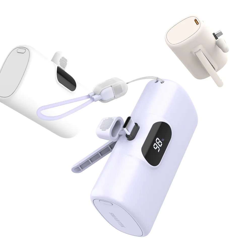 [스마텍] PD22.5W 고속충전 10,000mAh 보조배터리 (C타입/스트랩 케이블) STPB-MB100(업체별도 무료배송)